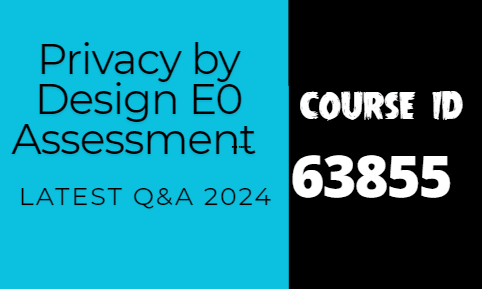 Privacy by Design E0 question and answers